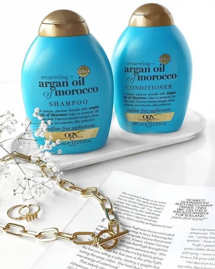 شامپو موی آبرسان حاوی روغن آرگان مراکش او جی ایکس OGX