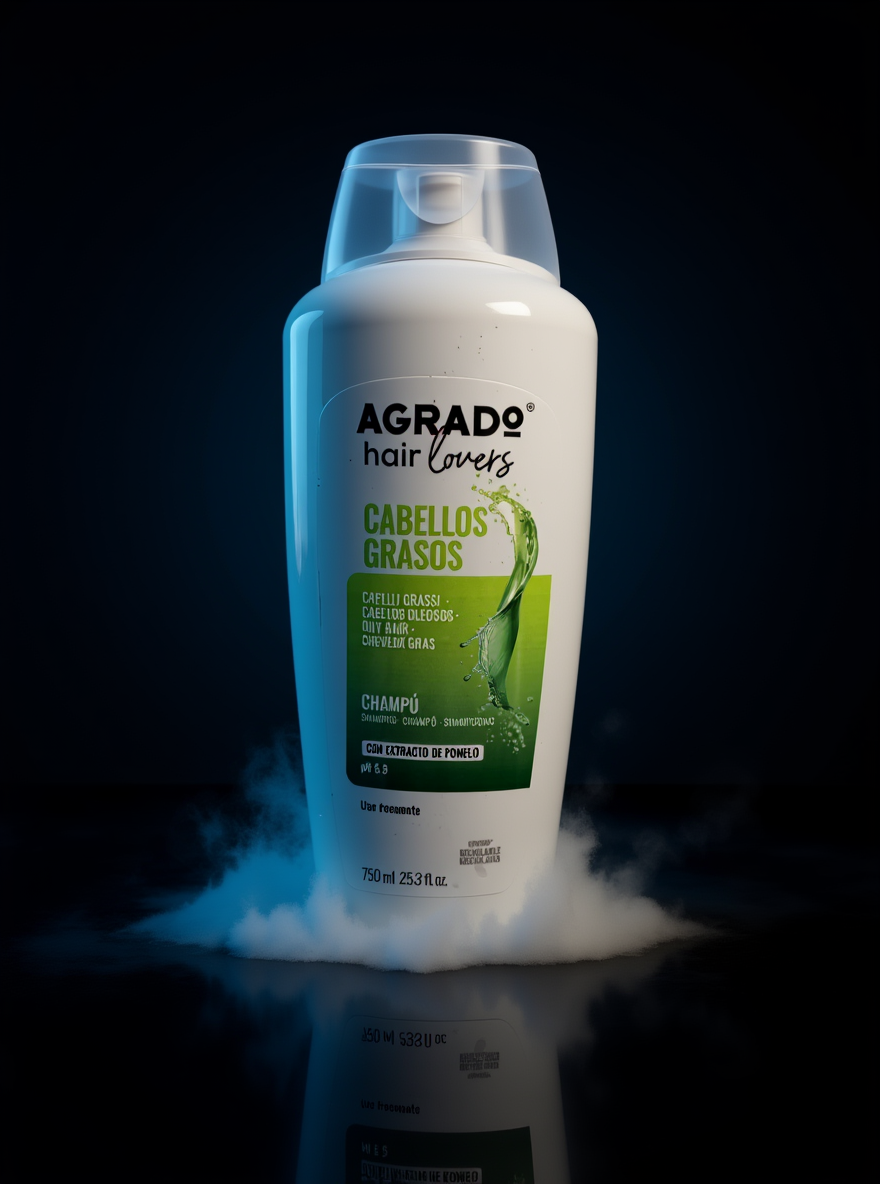 شامپو آگرادو مخصوص موهای چرب (Agrado Hair Lovers – Cabellos Grasos)