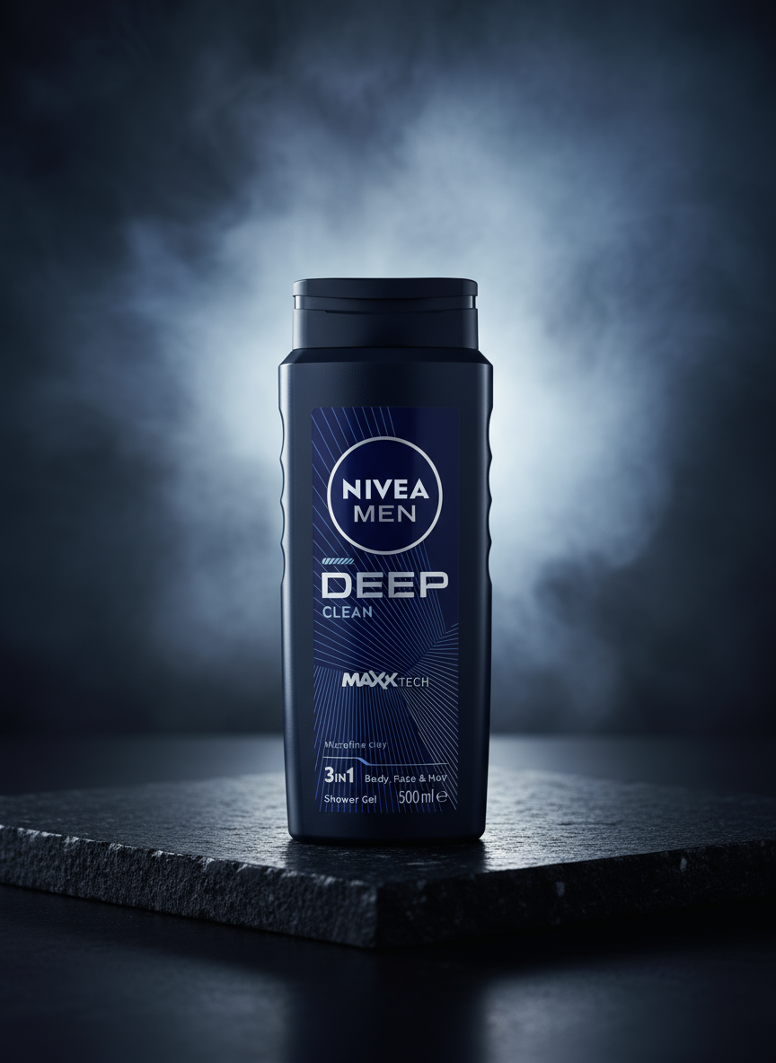 شامپو و ژل دوش مردانه NIVEA MEN Deep Clean 3in1