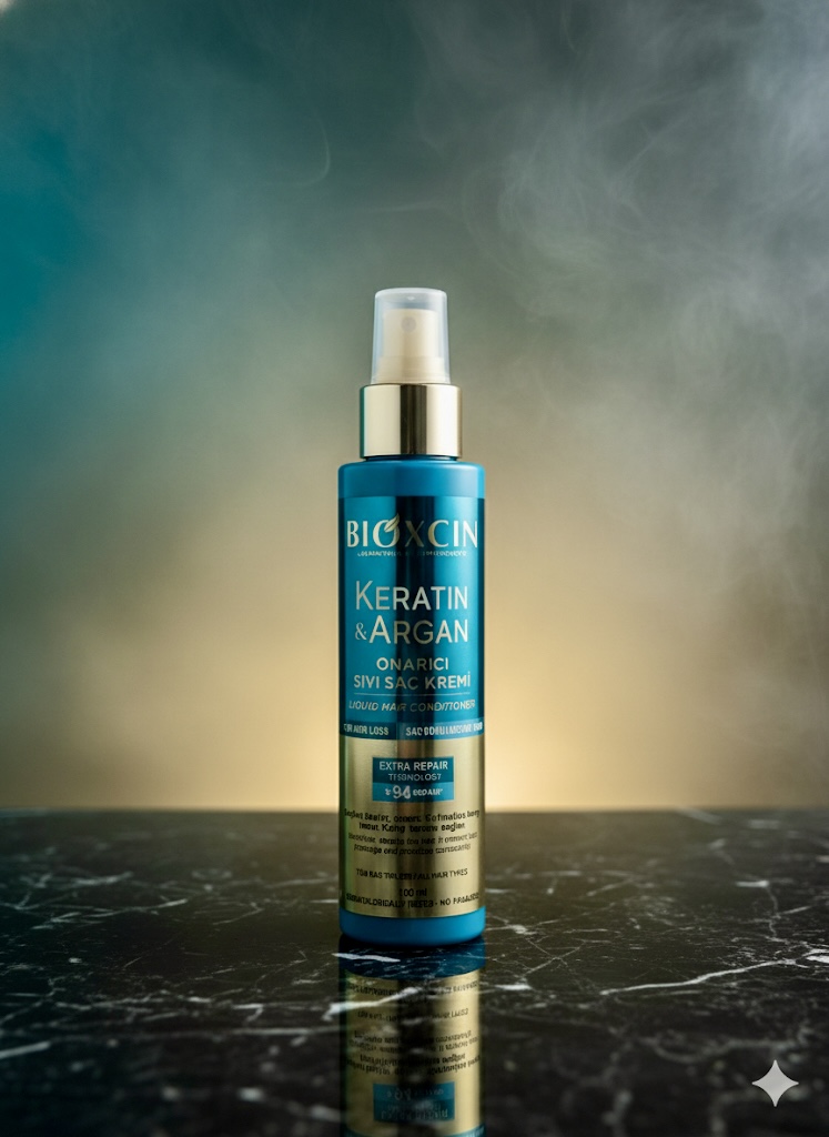 نرم‌کننده مایع ترمیم‌کننده کراتین و آرگان بایوکسین (Bioxcin Keratin & Argan Onarıcı Sıvı Saç Kremi)