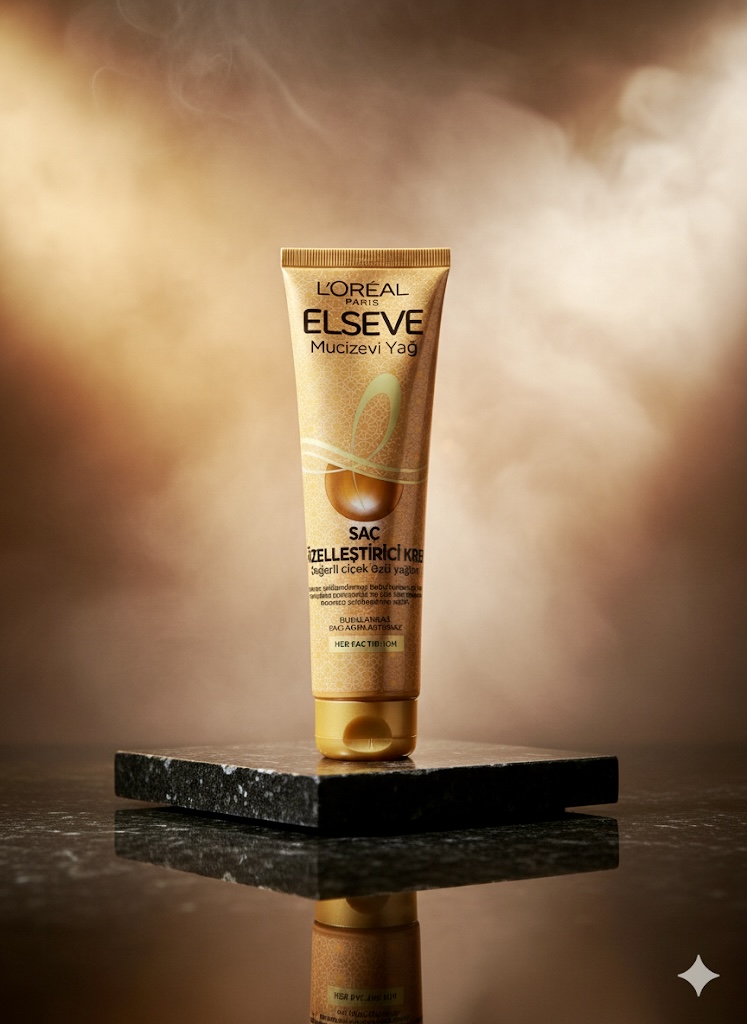 کرم موی روغن معجزه لورآل پاریس السیو (L’Oréal Paris Elseve Mucizevi Yağ Saç Güzelleştirici Krem)
