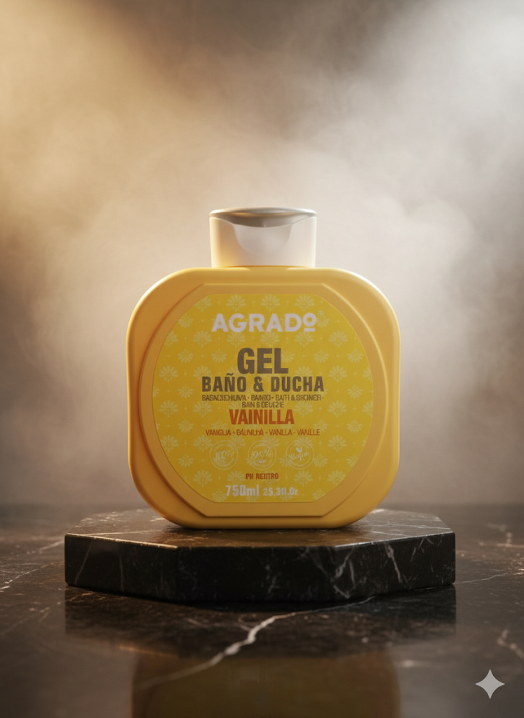 شامپو بدن وانیلی AGRADO (Gel Baño & Ducha Vainilla)