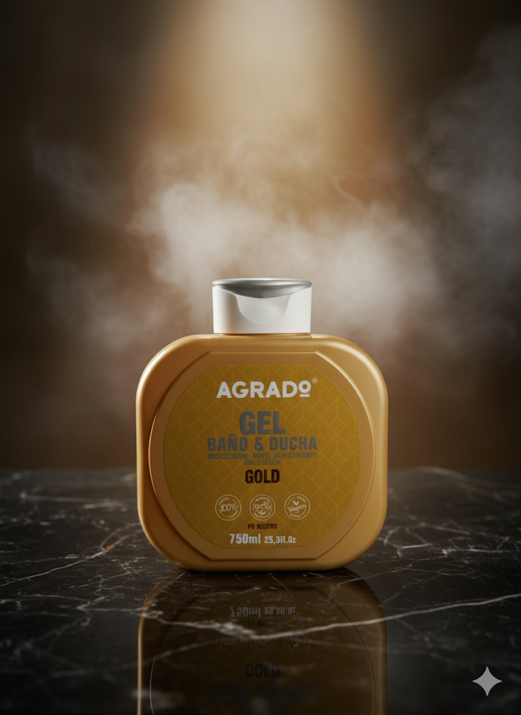 شامپو بدن گلد آگرادو (GOLD) AGRADO (Gel Baño & Ducha)