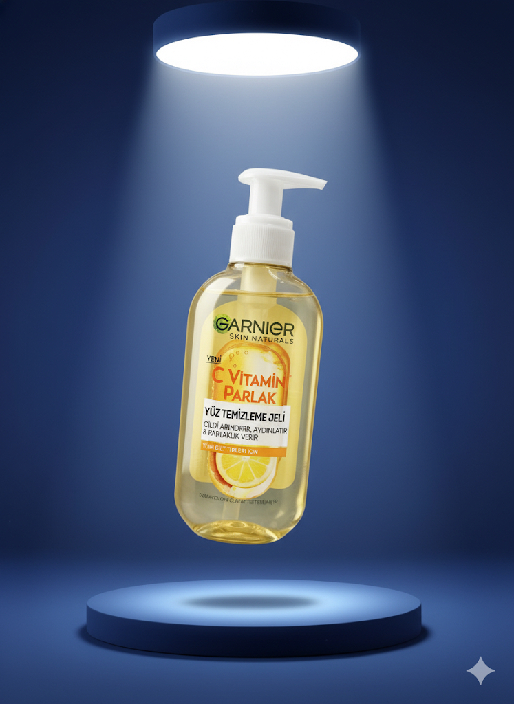 ژل شستشوی صورت روشن کننده ویتامین C گارنیر GARNIER Skin Naturals C VITAMIN PARLAK