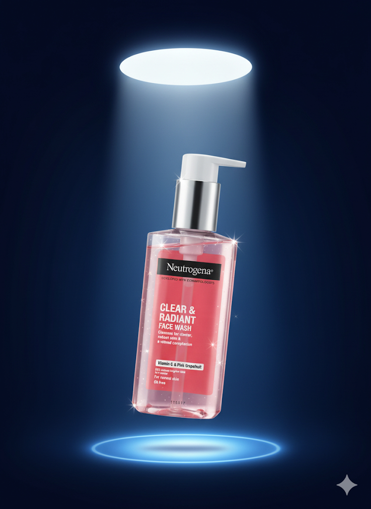 شوینده صورت روشن کننده و شفاف کننده نیتروژنا Neutrogena SCHLOPED WITH EDINMFOLOS CLEAR & RADIANT