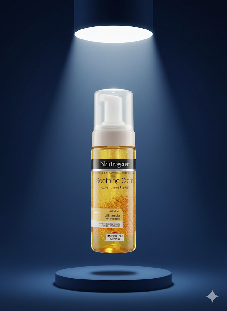فوم شستشوی صورت تسکین دهنده کلیر نوتروژینا (Neutrogena Soothing Clear Turmeric Mousse Cleanser)