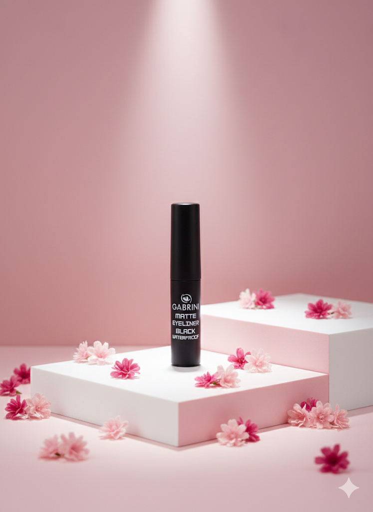 خط چشم مویی مات و ضد آب گابرینی Gabrini Matte Eyeliner Black Waterproof