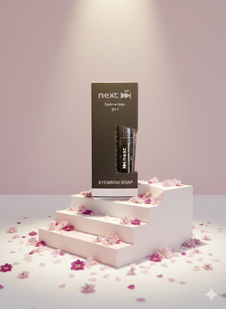 صابون ابرو و ریمل ابرو نکست 2 در 1 رنگی (Next Eyebrow Soap & Eyebrow Mascara 2*1)