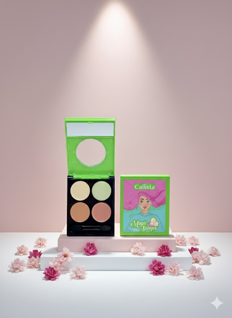 پالت کورکتور صورت کالیستا: راز یک پوست بی‌نقص (Callista Corrector Palette)