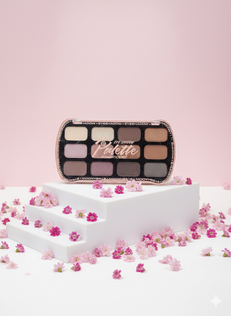 پالت سایه ۱۲رنگه رمانتیک برد (Romantic Bird Eye Shadow Palette)