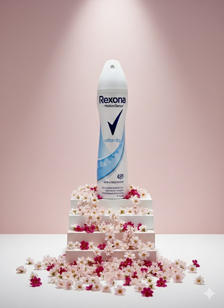 اسپری ضد تعریق زنانه رکسونا Cotton Dry (Rexona Cotton Dry Antiperspirant Deodorant)