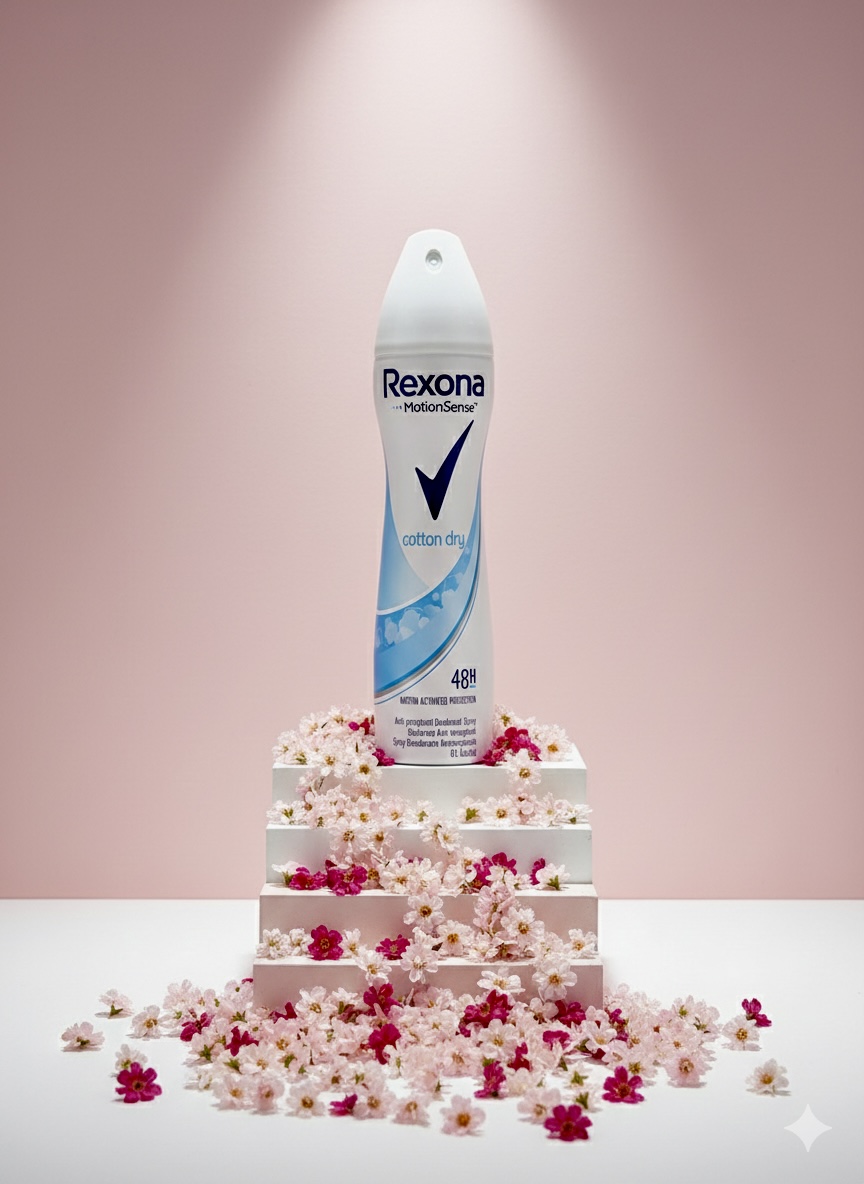 اسپری ضد تعریق زنانه رکسونا Cotton Dry (Rexona Cotton Dry Antiperspirant Deodorant)