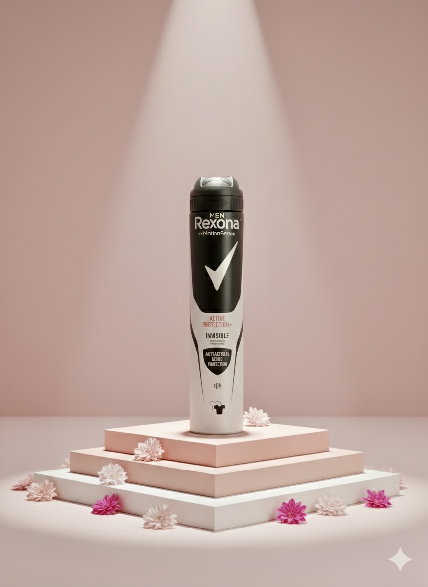اسپری ضد تعریق مردانه رکسونا: محافظت فعال و نامرئی (Rexona Men Active Protection+ Invisible)