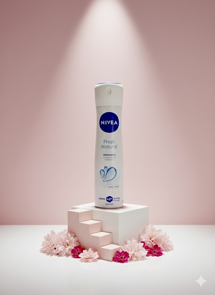 اسپری دئودورانت فرش نچرال نیوآ (NIVEA Fresh Natural Antiperspirant Deodorant)