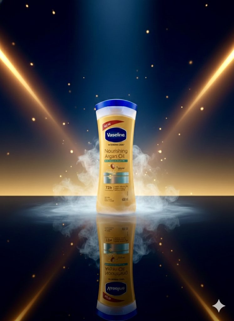 لوسیون بدن وازلین مدل Vaseline Intensive Care Nourishing Argan Oil Body Lotion