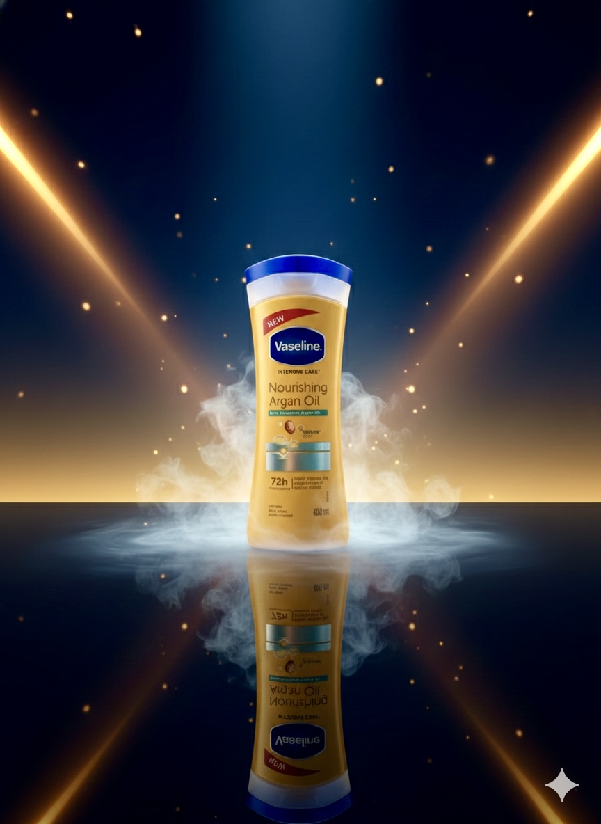 لوسیون بدن وازلین مدل Vaseline Intensive Care Nourishing Argan Oil Body Lotion