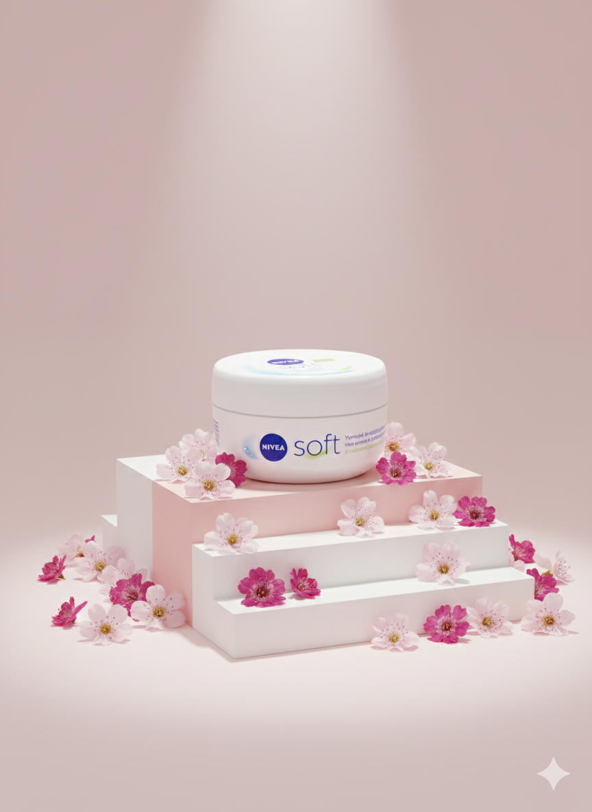 کرم مرطوب کننده نیوآ سافت (NIVEA Soft Moisturizing Cream)