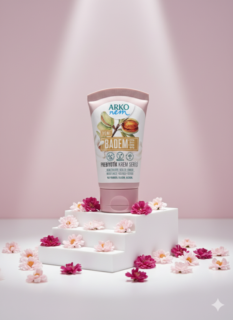 کرم مرطوب کننده دست و صورت آرکو نم با عصاره بادام – Arko Nem Almond Prebiotic Cream