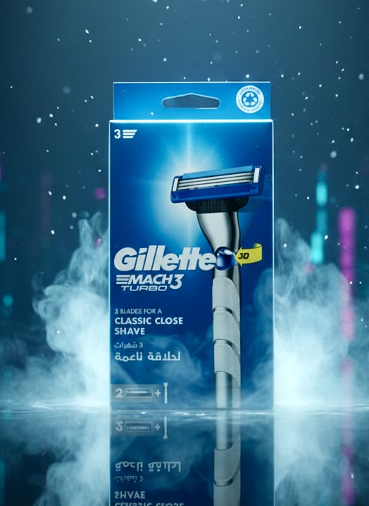 ژیلت مچ‌تری توربو: تجربه اصلاحی کلاسیک و فوق‌العاده نزدیک (Gillette Mach3 Turbo Razor)