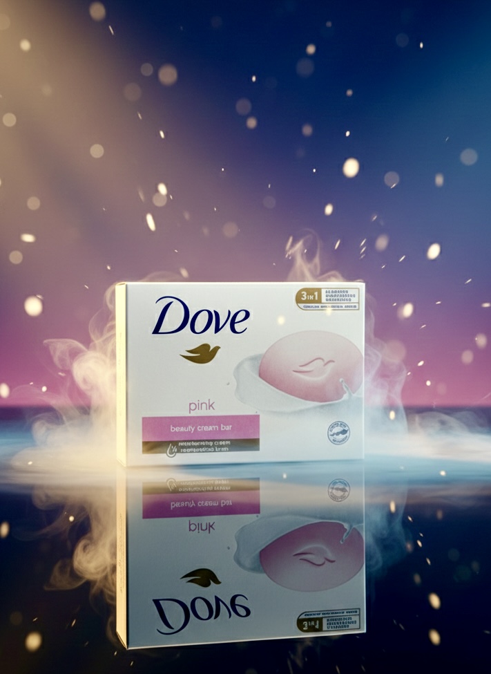 صابون کرم زیبایی داو صورتی (Dove Pink Beauty Cream Bar)