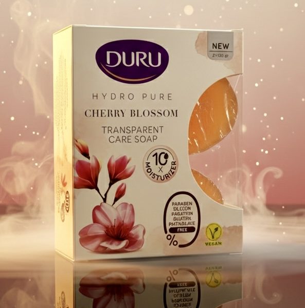 صابون دورو هیدرو پیور شفاف شکوفه گیلاس Duru Hydro Pure Cherry Blossom