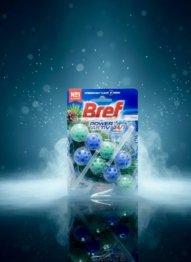 جرم‌گیر و خوشبوکننده توالت فرنگی Bref Power Aktiv Ocean | بهترین انتخاب برای نظافت سرویس بهداشتی